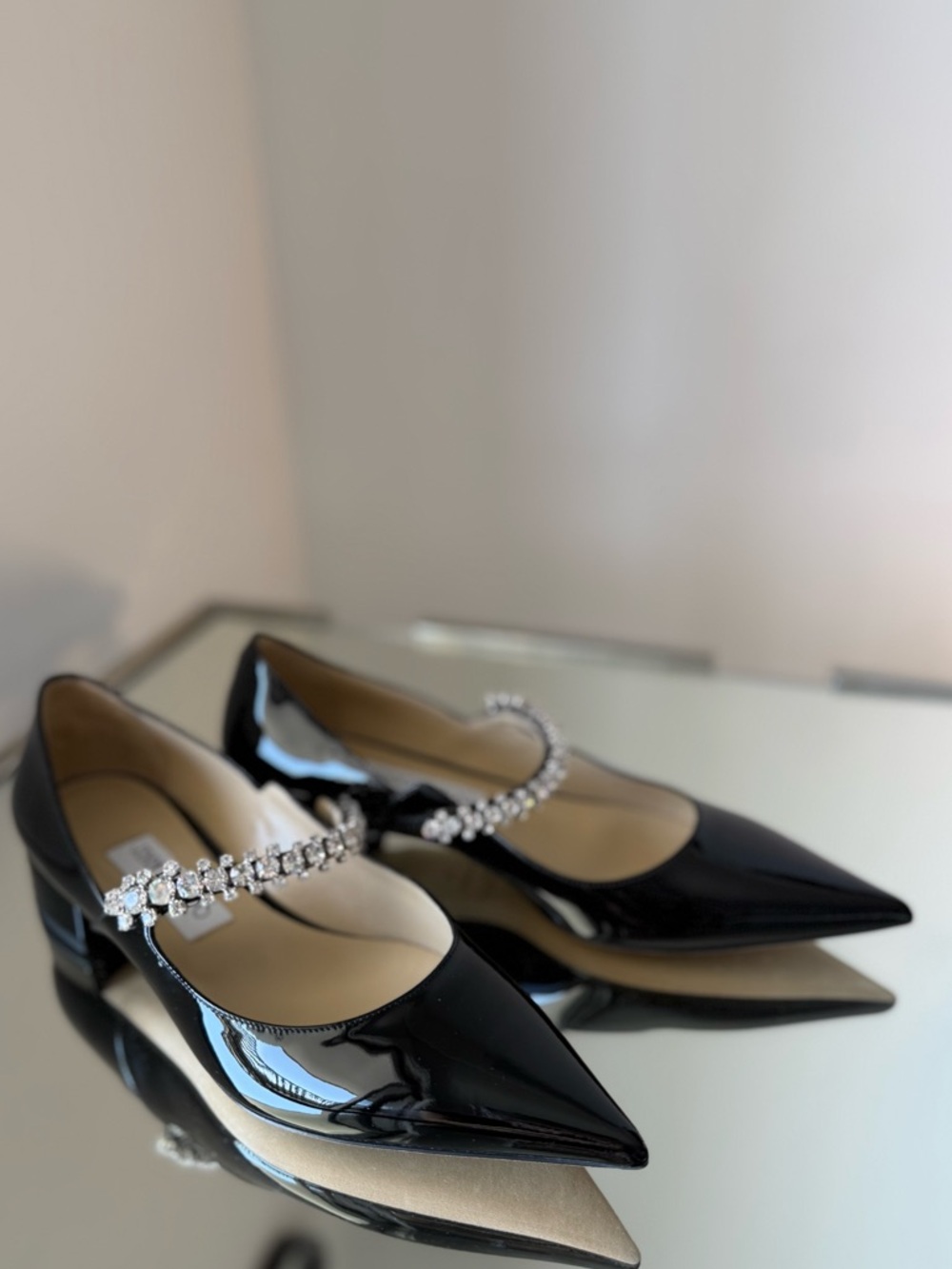 New JIMMY CHOO Bing 25 Patent Leather Ballet Flats $1,150 38 - Picture 10 of 10